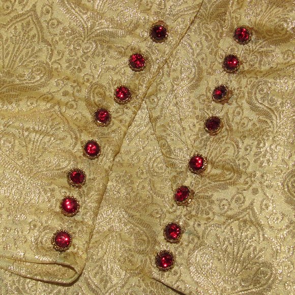 Vintage 50s 60s Gold Cigarette Capri Pants - Picture 6 of 12